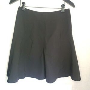 Express Design Studio Black A Line Circle Skirt Zip Back Women's Size 6 Y2K 90s